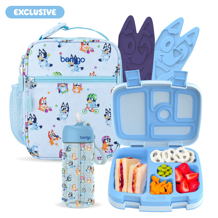 Bentgo + Bluey Kids Prints 5-Piece Lunch Box Set C2