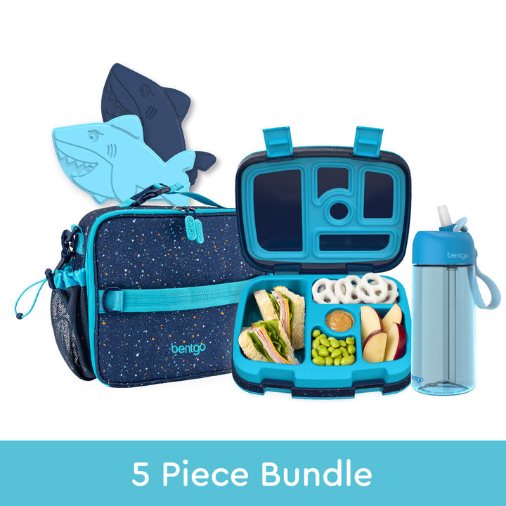 Bentgo Kids Prints Lunch 5-Piece Set with Ice Packs K9