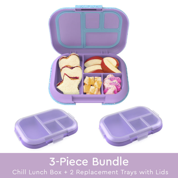 Bentgo Chill Kids Lunch Box & 2 Extra Trays with Lids F8