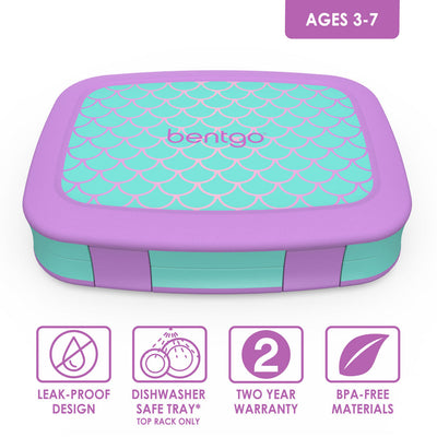 Bentgo Kids Prints Lunch Box, Lunch Bag, & Ice Packs