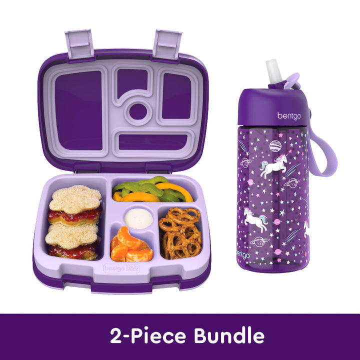 Bentgo Kids Prints Lunch Box & Water Bottle A4